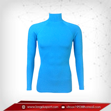 เสื้อรัดกล้ามเนื้อแขนยาว สีฟ้า